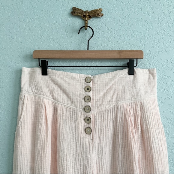 Charlie Paige•Light Pink Cropped Wide Leg Palazzo Pants - Picture 2 of 9